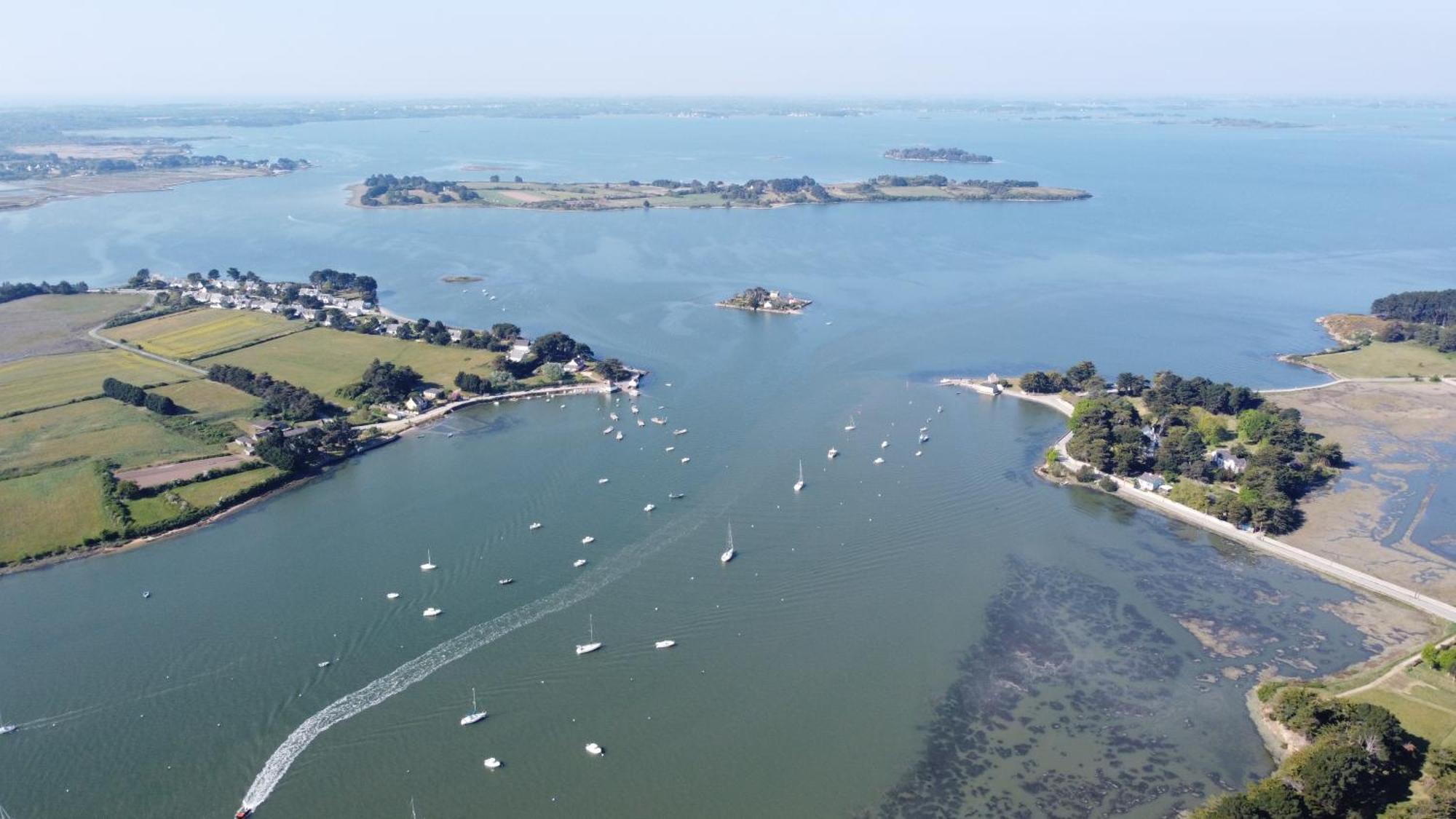 Maison Golfe Du Morbihan - Vue Mer - Plage A 600M - 6 Chambres Sene Bagian luar foto